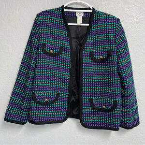 KORET multicolor tweed jacket blazer women’s size 14 for office, church